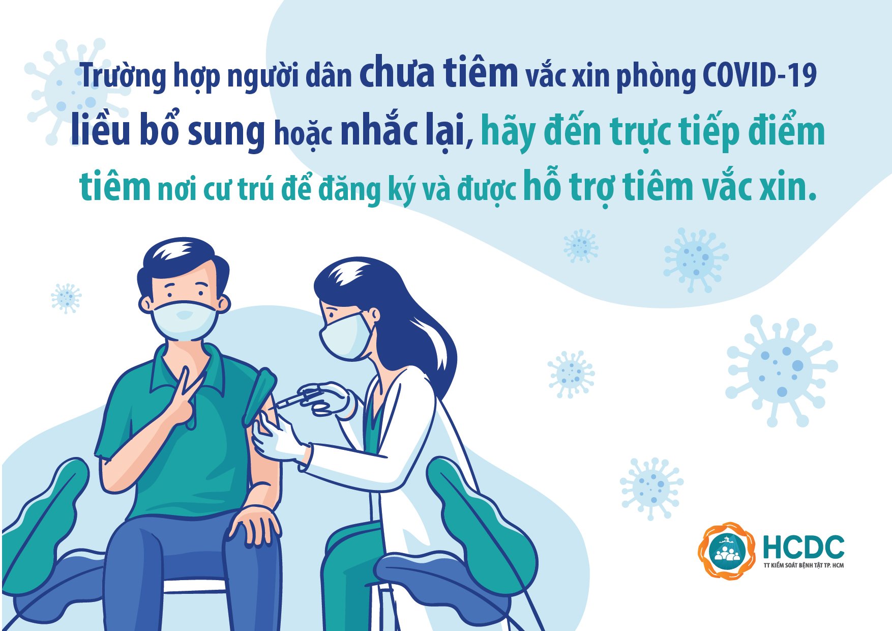 TP. HCM: Tổ chức tiêm chủng vắc xin phòng COVID-19 xuyên Tết 2022