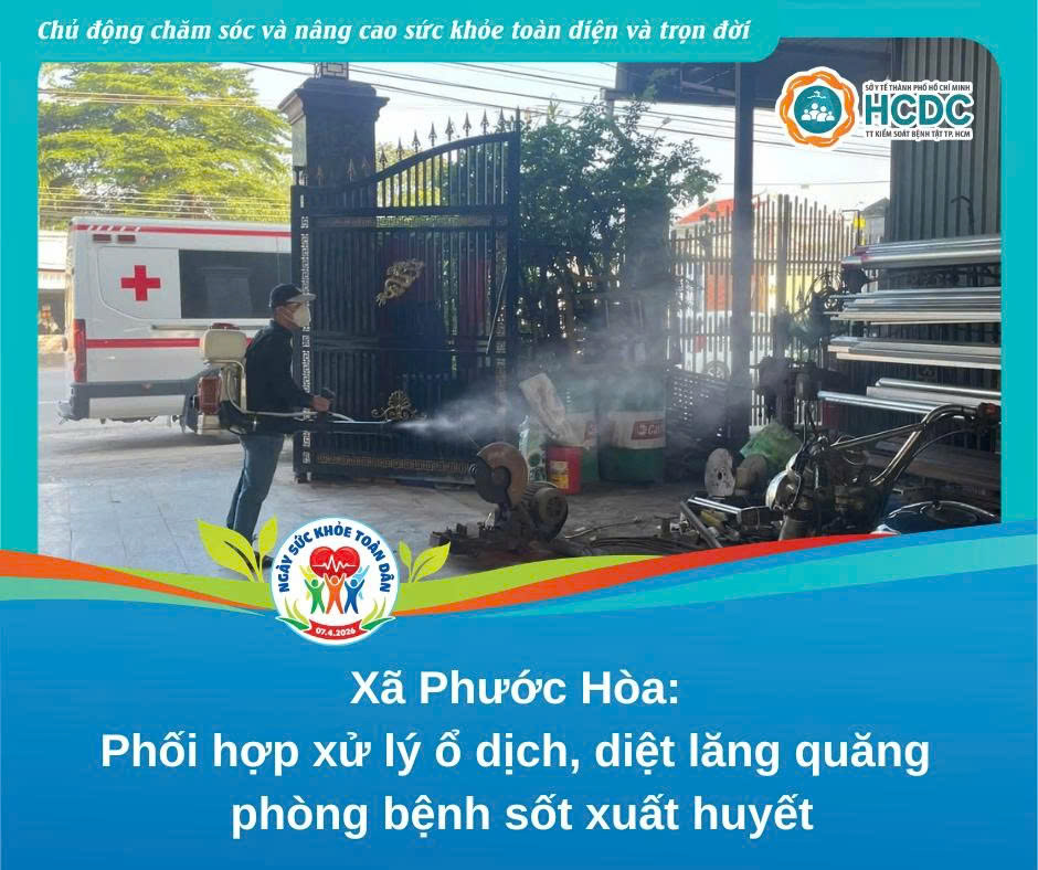 Xã Phước Hòa: phối hợp xử lý ổ dịch, diệt lăng quăng phòng bệnh sốt xuất huyết