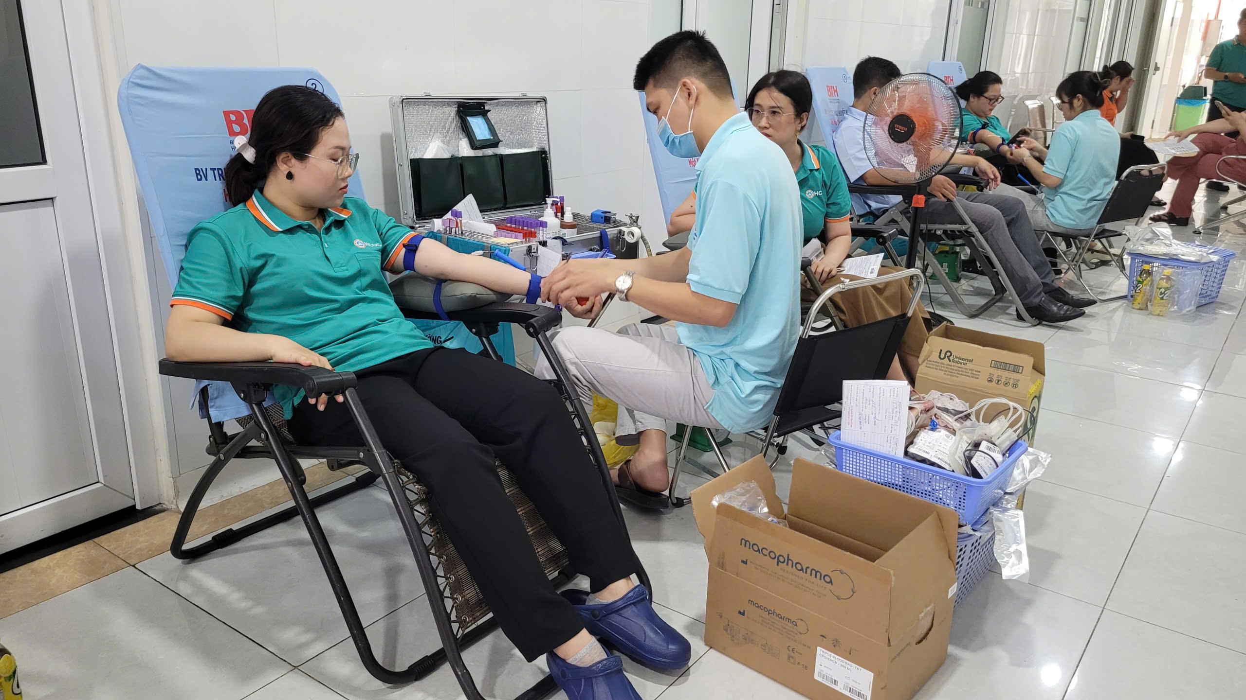 Sôi nổi hoạt động hiến máu tình nguyện hưởng ứng Ngày Sức khỏe toàn dân tại Trung tâm Kiểm soát bệnh tật Thành phố Hồ Chí Minh